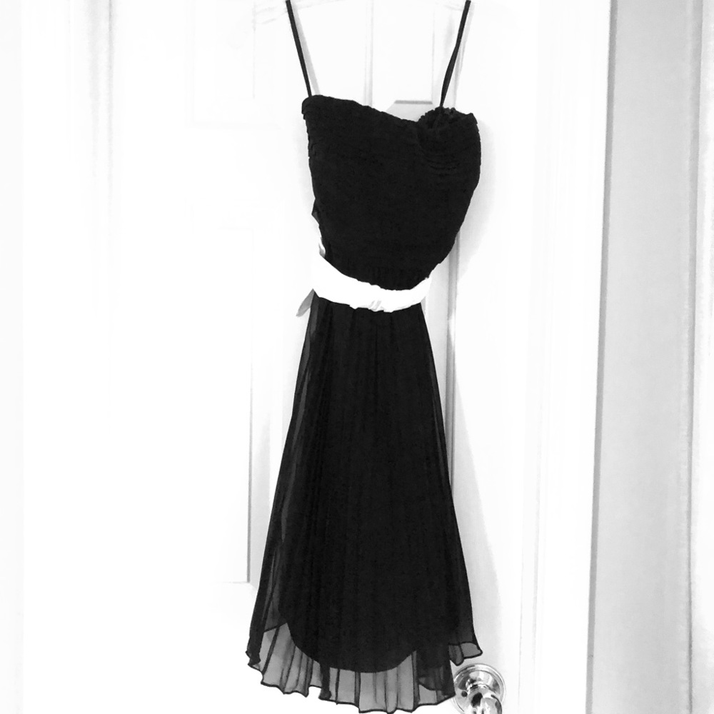 Strapless black dress from The Limited.